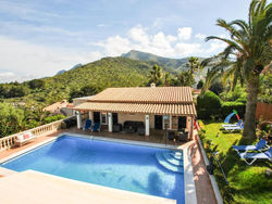 luxury 10 person villa with private pool and sea view over the bay of Pollensa