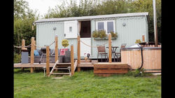 Shepherds Hut with Hot Tub