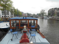 Waterloo square river vieuw houseboat