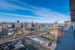 Ostend Marina view with parking