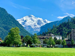 Eiger, Jungfrau, luxury garden apartment