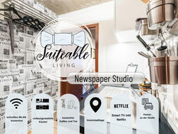 Suiteable Living - Newspaper TV, Küche, Zentrum