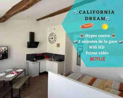 The California Dream - hyper-centre - 2mn gare SNCF - WIFI NETFLIX gratuit