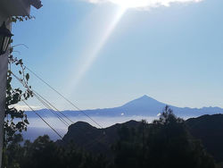 ROMANTICA Casa Claudia, terraza con vistas al Teide y al mar