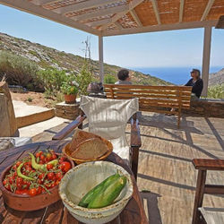 Traditional stone house 1bedroom, sea view, Syros