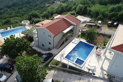 Villa White Beauty in Lapcici w/ pool & sea view