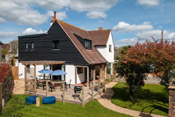 Family beach house on private sea estate Sussex