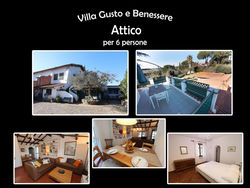 villa gusto e benessere attico e piscina